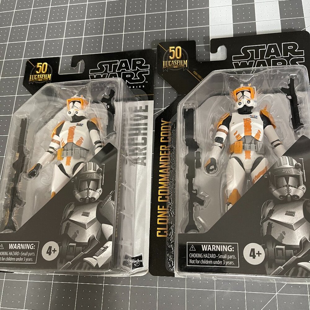 Star Wars The Black Series 50 Lucas Film Clone Commander Cody 2 Pack Lot - NISB